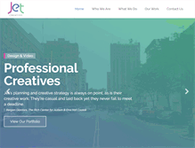 Tablet Screenshot of jetcreative.com